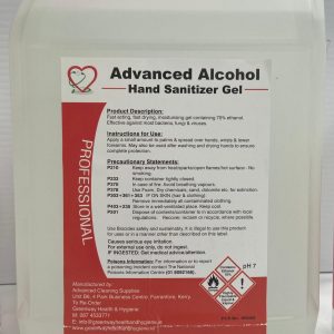 Advanced Alcohol Moisturising Hand Sanitiser 5l refill available from Doody Engineering