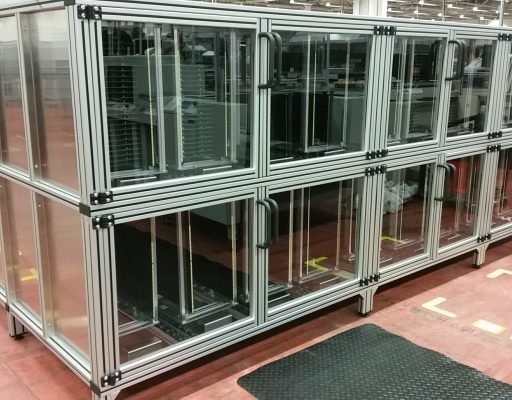 FIFO Storage Rack management that allows inventory placed into a rack system from Doody Engineering